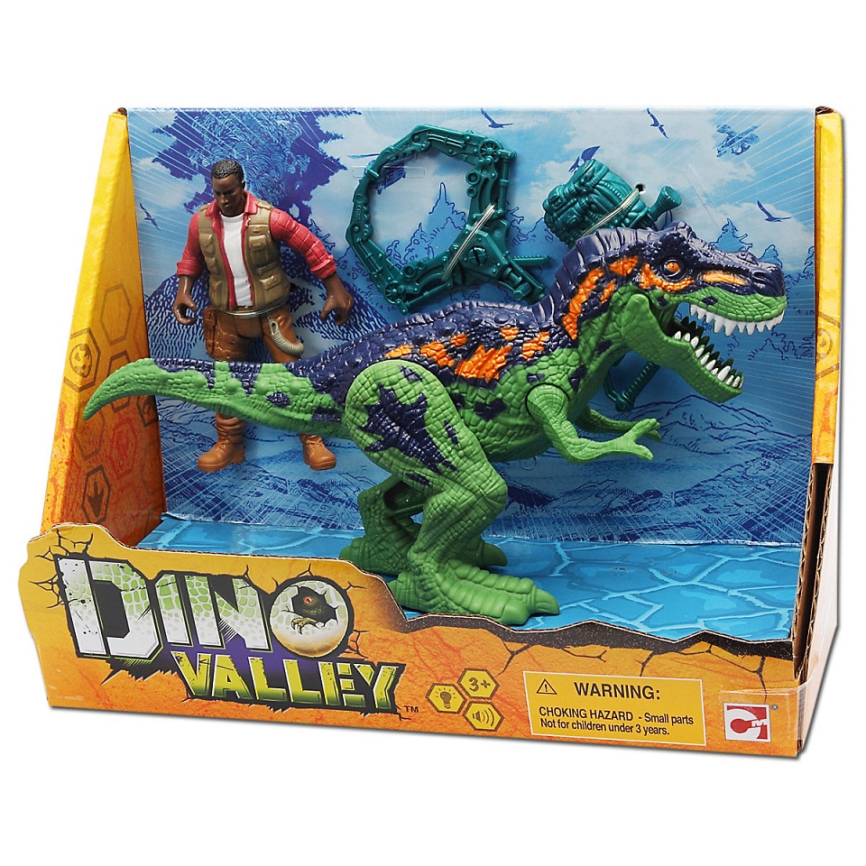 Игровой набор: Аллозавр и охотник со снаряжением  